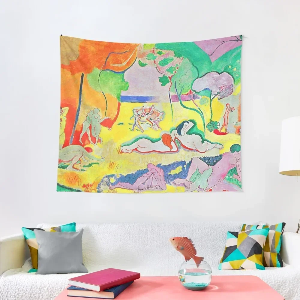 

joy of life matisse - classic art Tapestry Carpet On The Wall Bedrooms Decor Wall Coverings Room Decore Aesthetic Tapestry
