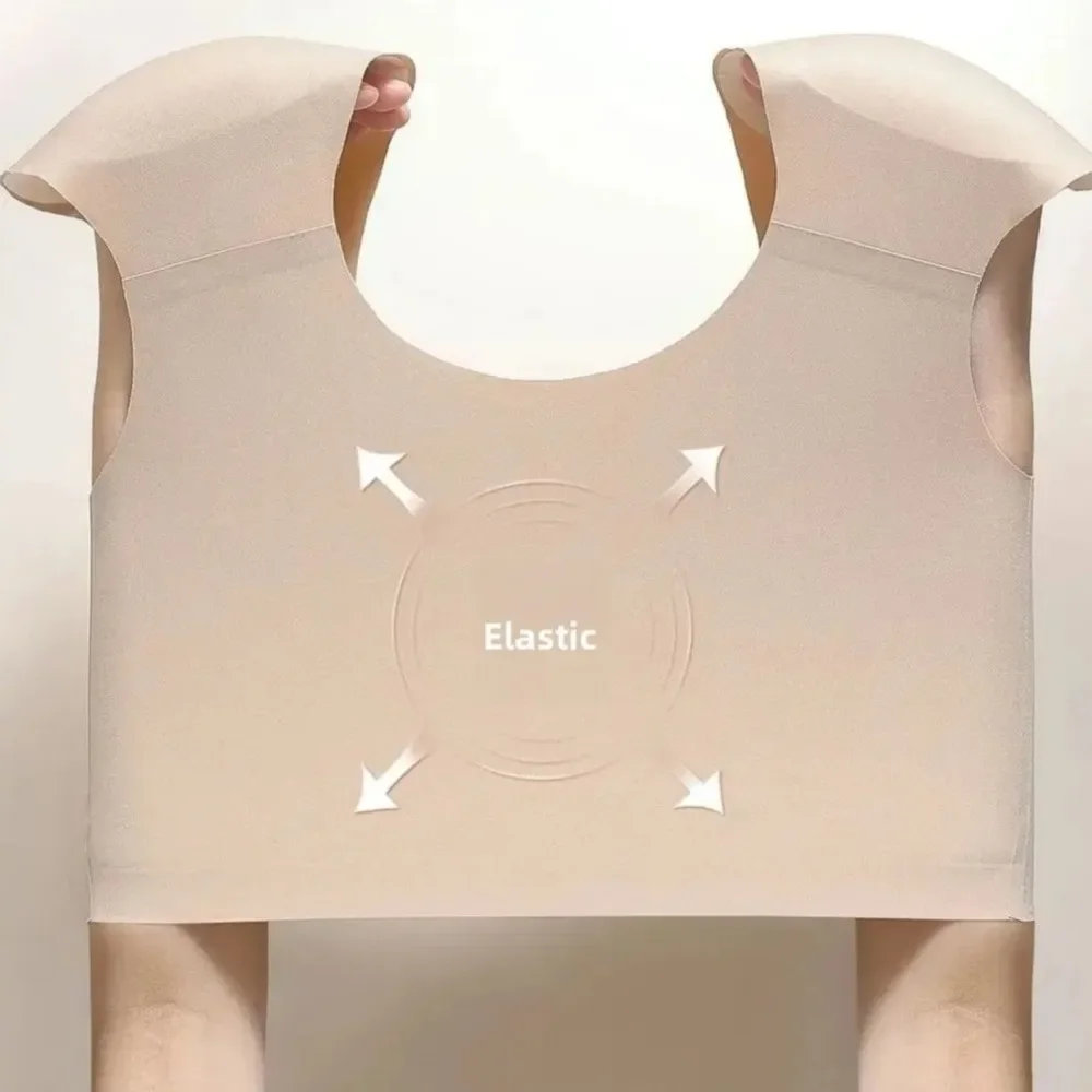 حمالة صدر للكتف بزاوية قائمة لا تترك أثرًا تجعل ثديًا كبيرًا تظهر أصغر حجمًا، حمالة صدر قابلة للتنفس للنساء #1