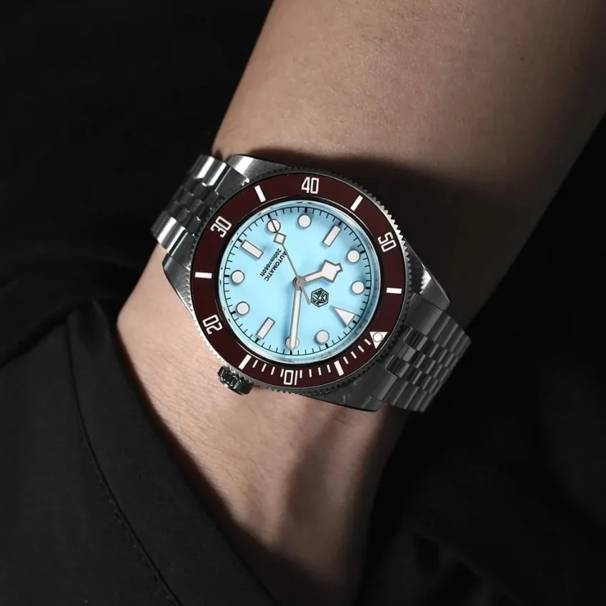 San Martin Men Automatic Watch 40mm Mechanical Wristwatch Diver 20ATM Waterproof Luminous Sapphire Mirror NH35 Ceramic Bezel