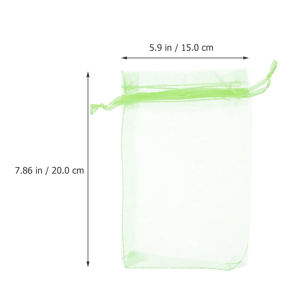 

50Pcs Fruit Protection Bags Drawstring Mesh Netting Garden Net Bags Insect Bird Protection Covers for Fruit