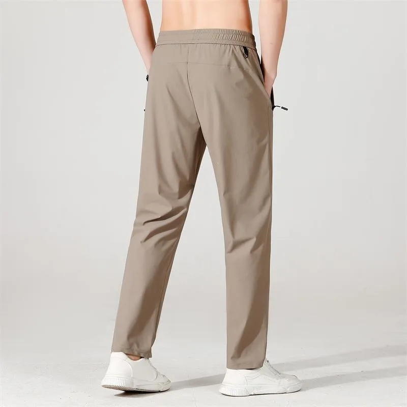 

Men's Straight Leg Pants Casual Neutral Style Mid-Term Season All-Match Comfortable Fit Straight Cut Trousers for Men