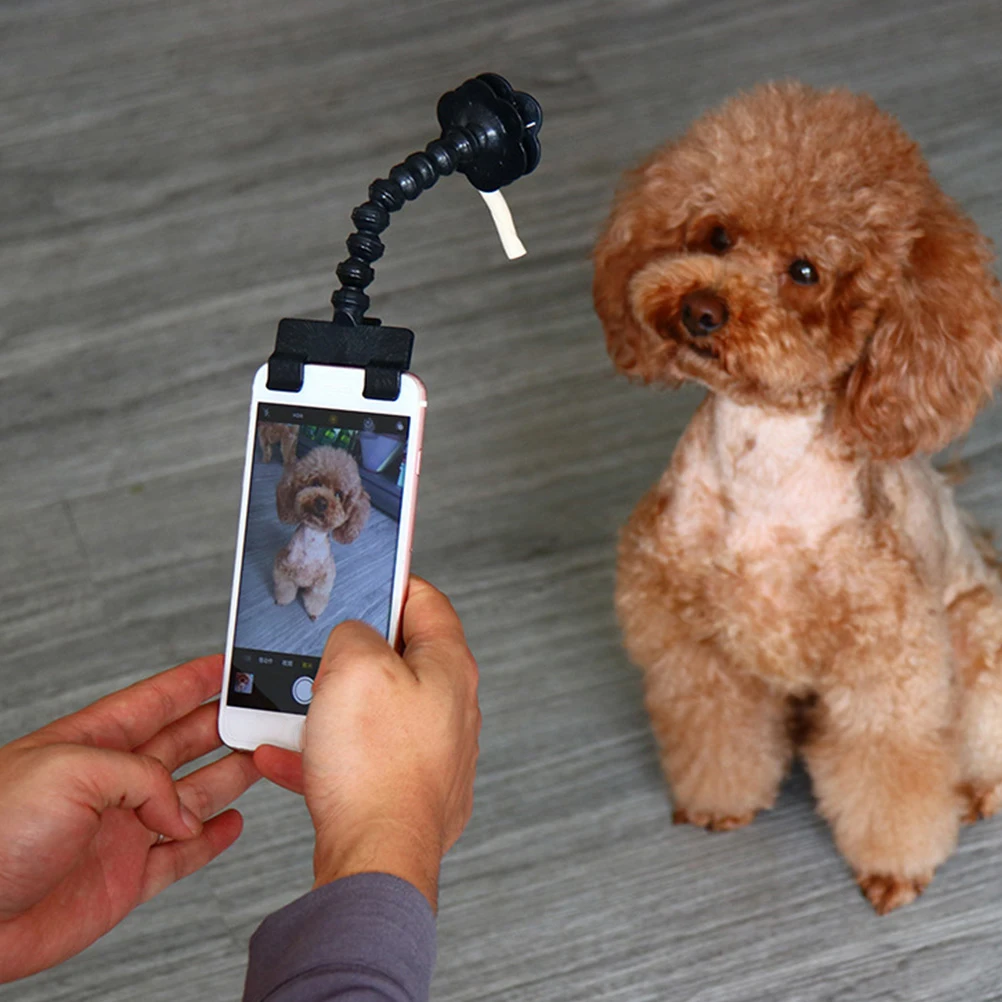 

2Pcs Sticks for Dogs Cats High Quality PVC Flexible Neck Phone Clip for Smartphones Tablets Treat Holder Attachment
