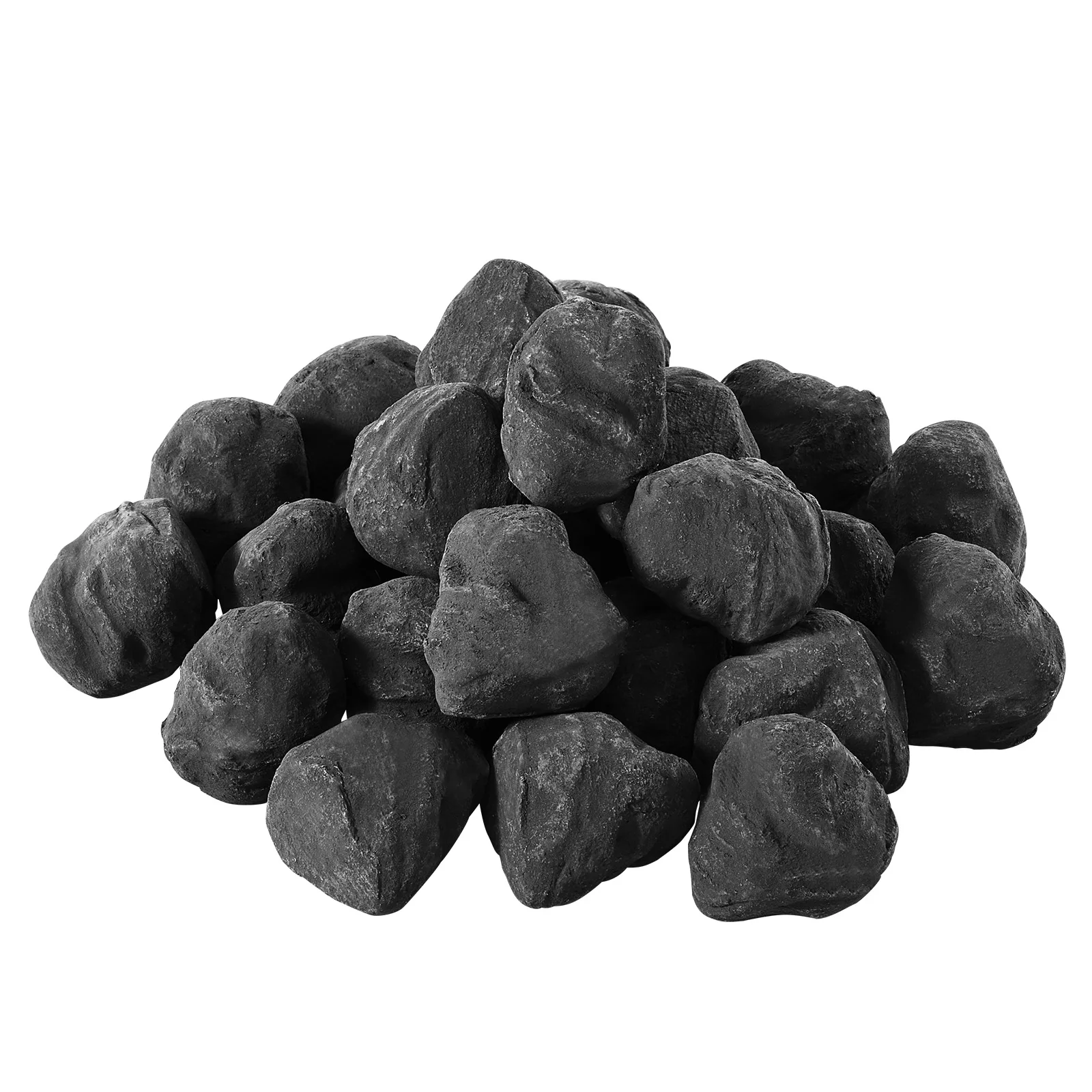 VEVOR Lava Rocks 1.2-2.0 inch 25Pcs Fire Stones Lava Rocks For Fire Pit Reusable Indoor Outdoor Use for Propane/Gas Fireplace