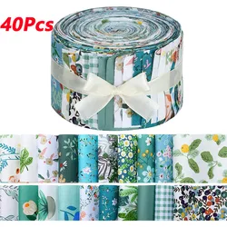Cotton Craft Fabric Cloths Sewing Scrapbook Artcraft Fabric Textile Patchwork 40Pcs Handicraft Quilting Needlework Handmade DIY