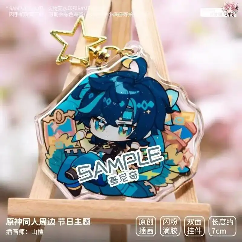 

2025 NEW Anime Pendant Badge Brooch Pins Genshin Impact Mavuika Kinich Nilou Mualani Festival Series Cosplay Acrylic Keychain