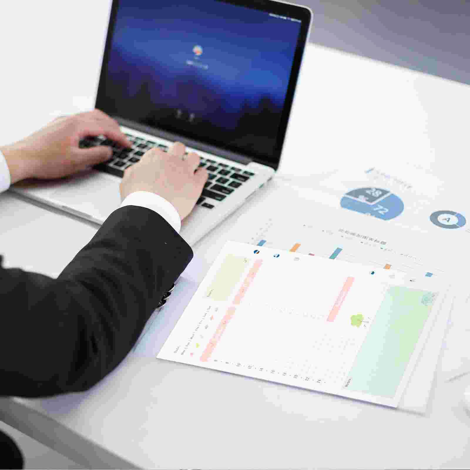 2 個のカラフルな A5 サイズ 6 穴ルーズリーフ紙フィラー紙リフィルスパイラルノートブックデイリープランナーメモ帳 (デイリープランパターン)