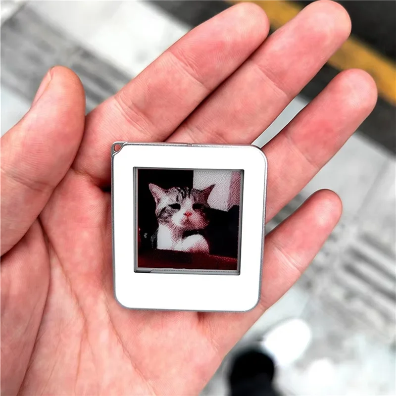 【USB-C Cable】2Pcs 1.54 Inch Epaper Screen NFC Powered E Paper E Ink Tag Battery Free NFC Label DIY Digital Picture Frame