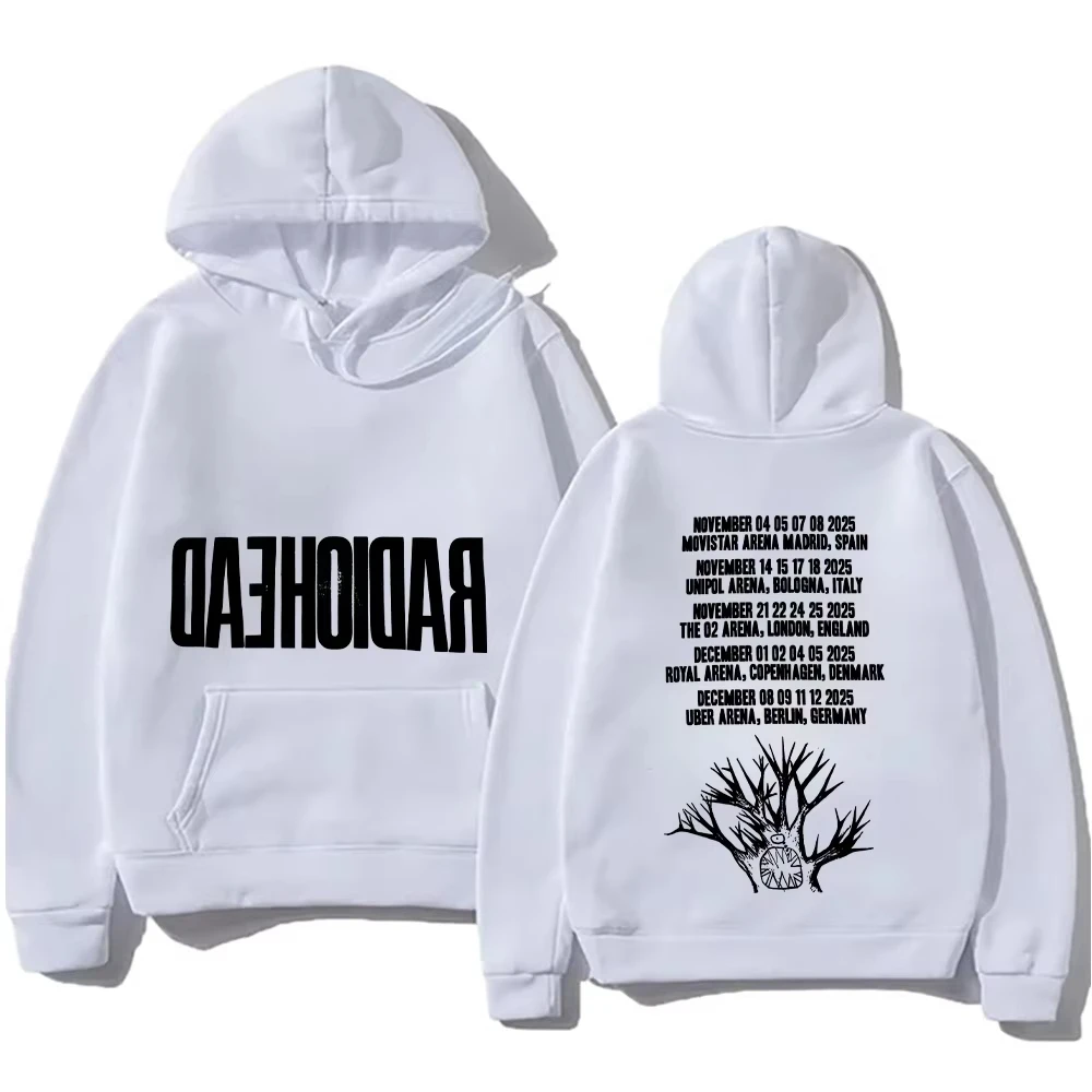 Radiohead 2025 جولة هوديي الهيب هوب خمر الموسيقى خمر للجنسين الرجال الجرافيك هودي القمم كبيرة الحجم الشارع الشهير الرجعية بلوزة كاجوال #3