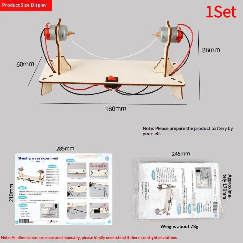1Set STEM Educational Demonstration Physics Model Set For Kids To Explore Standing Waves Principle In Physics Experiments.