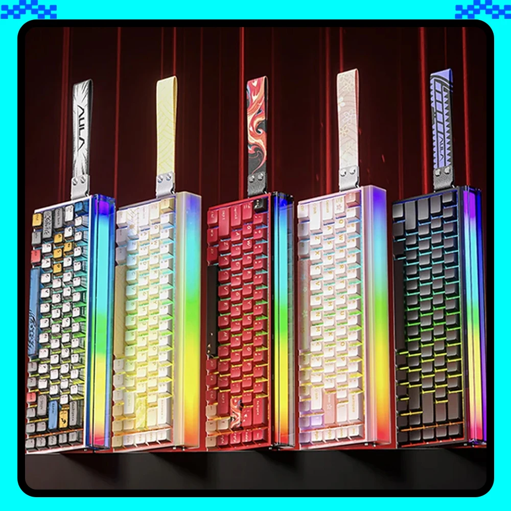 AULA HERO 68HE Ультра-магнитный переключатель Механическая клавиатура из алюминиевого сплава Проводная клавиатура с ЧПУ RGB RT Игровые клавиатуры 13 ПК на заказ