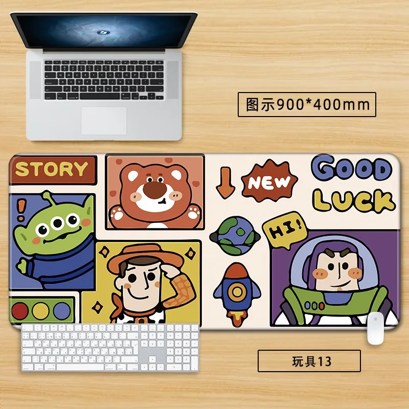 Disney Toy Story XXL podkładki pod mysz dla mężczyzny kobiety ponadgabarytowa mata na stół Cartoon Woody podkładka pod mysz akcesoria komputerowe artykuły biurowe