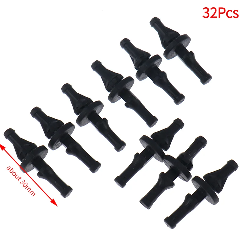 32Pcs Rubber Anti Vibration Mount Screw Pin Rivet for PC Case Fan Noise Reduction.