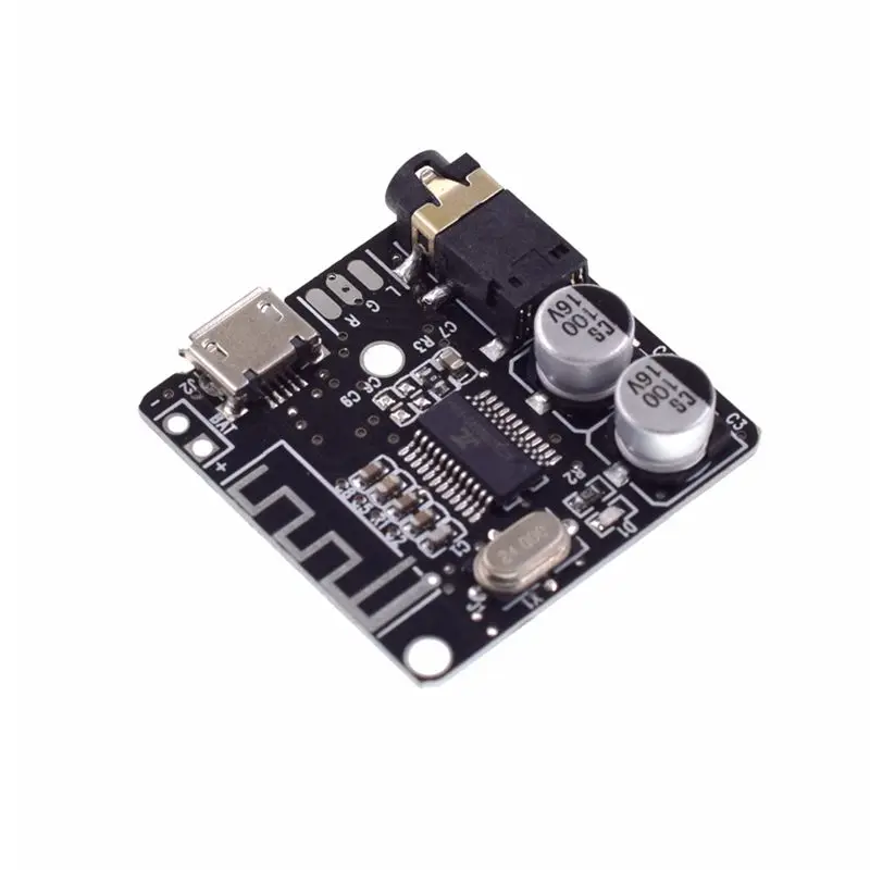 MP3 Lossless Decoder Board Bluetooth-Compatible 4.1/5.0 3.5mm Audio Aux Decoding Player Amplifier Board Micro USB 5V Powered