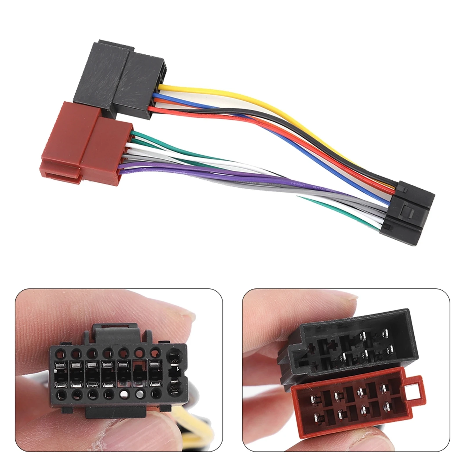 

16 Pin ISO For Kenwood JVC Car Audio Modification - CD Player Rear Wire to ISO Plug Wiring Harness Adapter