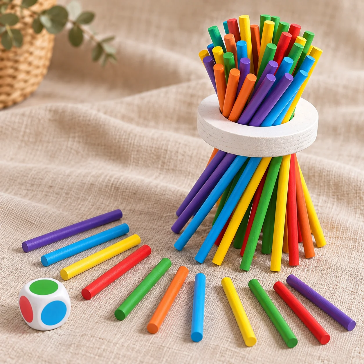 Colorful Wooden Stick Tower Ch - Dice Tower Wooden recension och pris