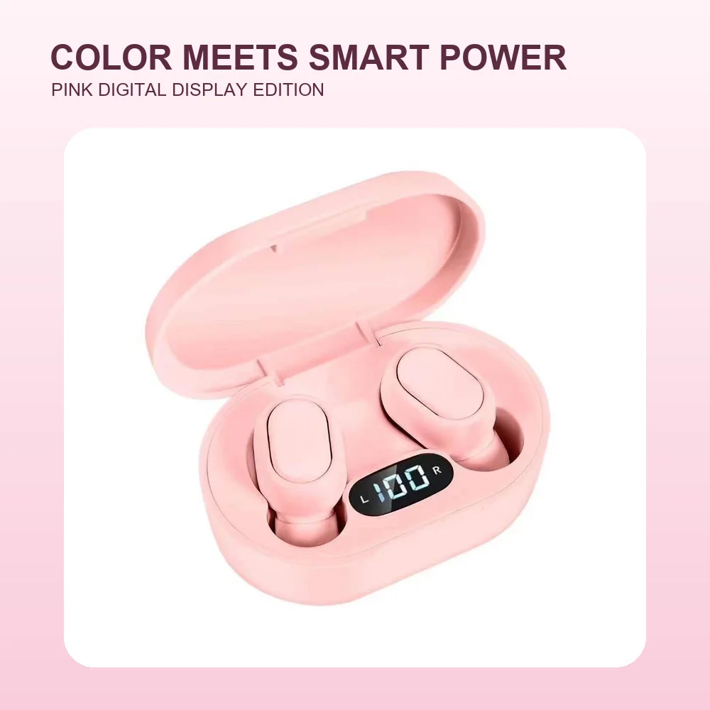 Digital Display TWS Bluetooth 5.0 Wireless Earbuds Mini In-Ear Headphones Stereo Calls with LED Charging Case - view 4