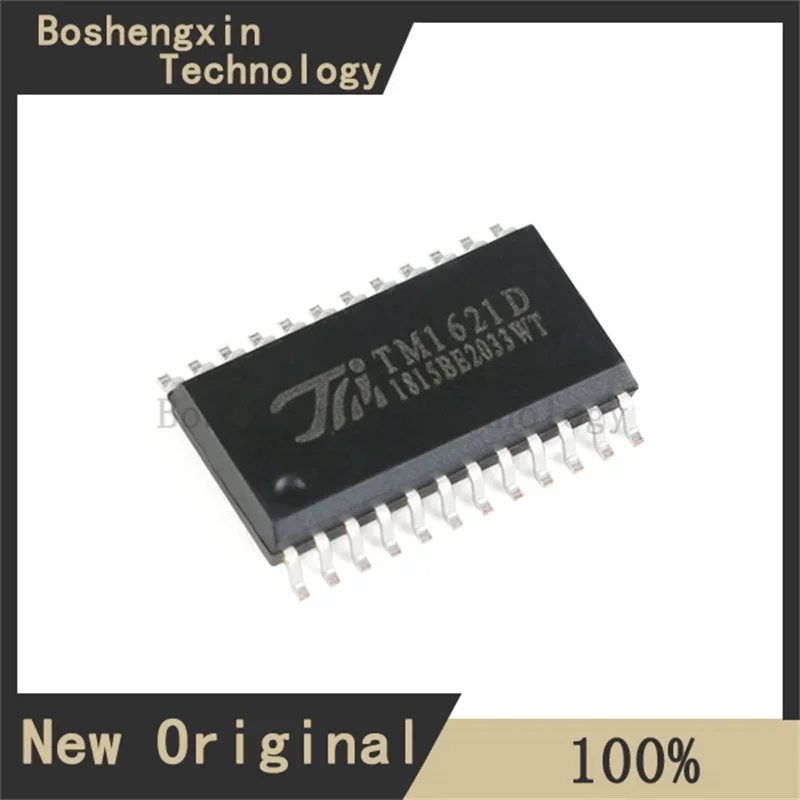 10Pcs TM1621D 56포인트, 메모리 매핑 및 다기능 LCD 드라이버 SOP-24 TM1621D