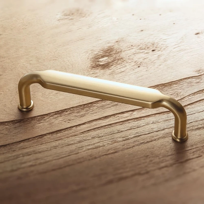Light Luxury Sideboard Pull Champagne Gold Cabinet Wardrobe Door Handle Single-Hole Knob Drawer Small Handle Furniture Hardware
