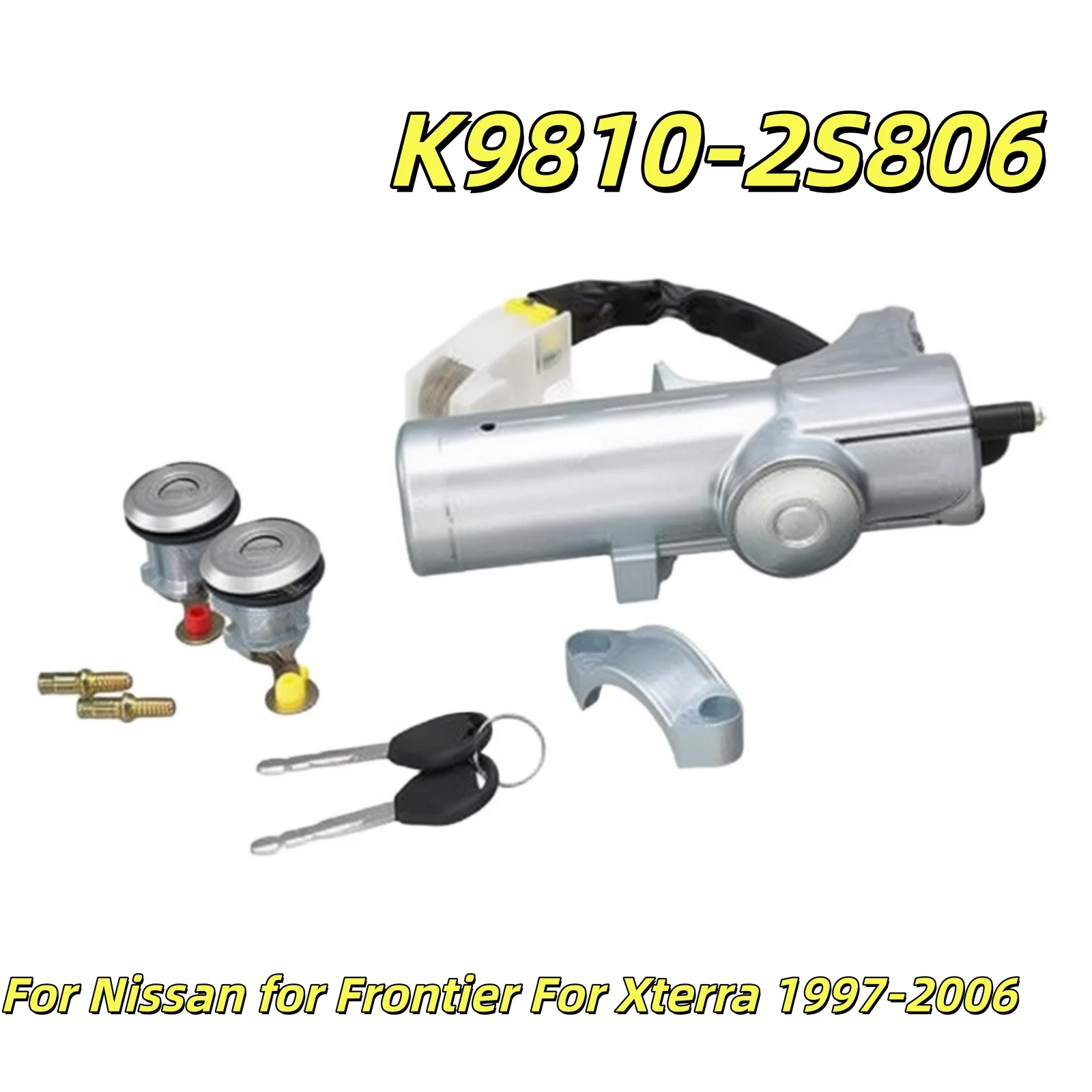 Ignition Lock Cylinder Assembly K9810-2S806 With 2 Keys For Nissan For Frontier For Xterra 1997-2006 Car Door Switch Replacement