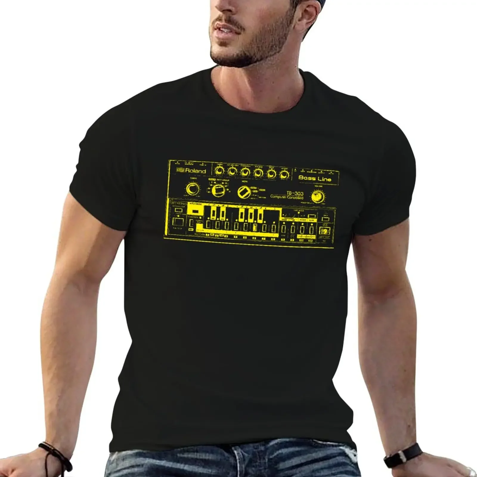 Roland TB-303 Bass Line T-Shirt anime t shirts shirts graphic tees plus size men clothing