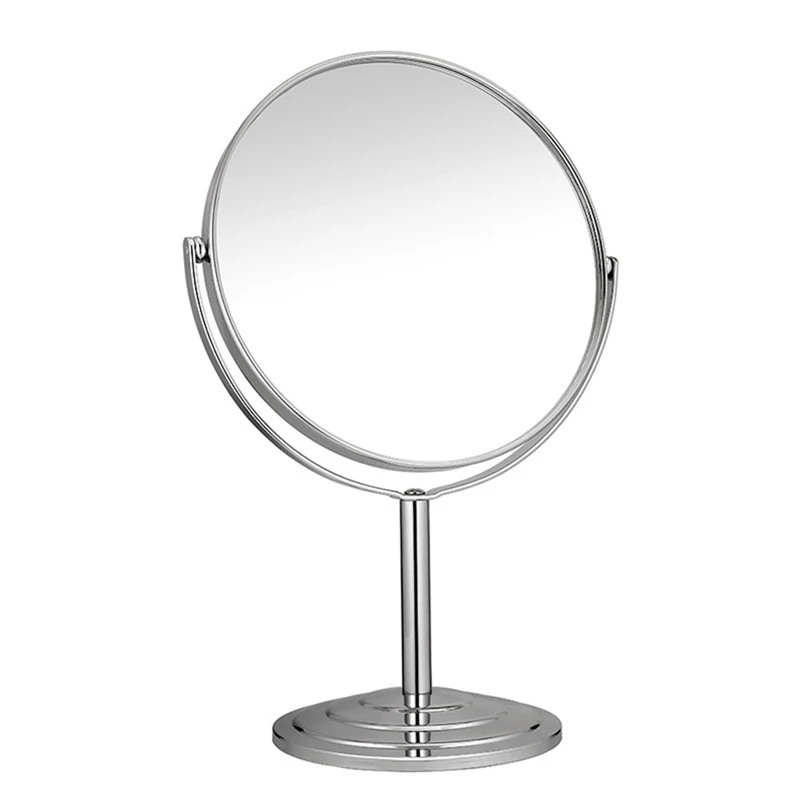 

1Piece Tabletop Mount Vanity Round Mirror Desktop Makeup Mirror Desktop Dressing Mirror