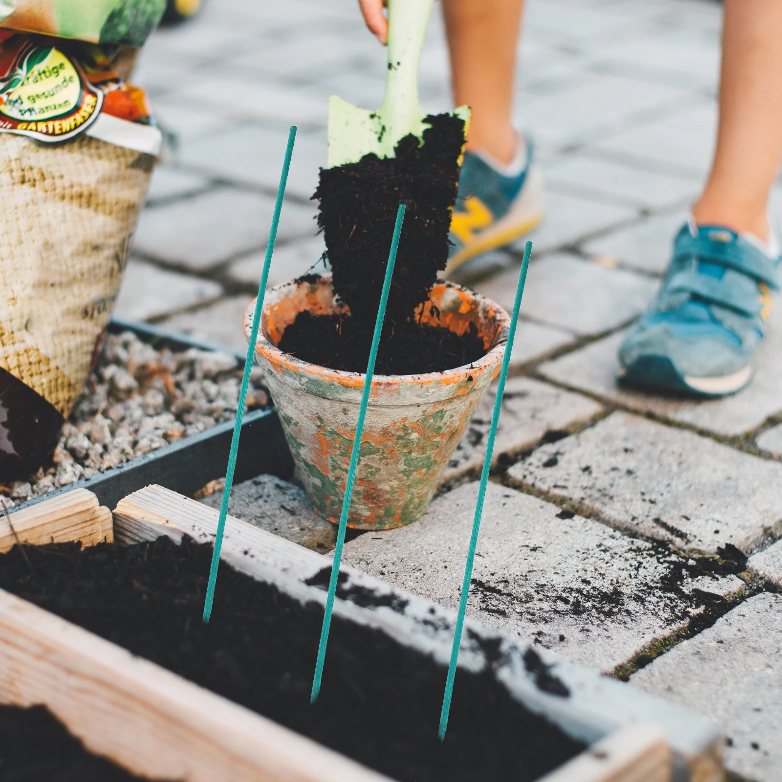 

Garden Flower Stake Indoor Plant Arrangement Support Sticks Gardening Accessories Plastic Plants Vegetable Supplies