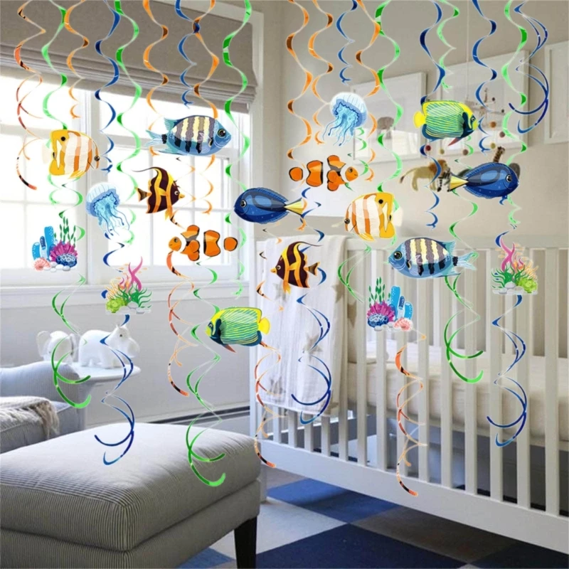 Party Decorations Wedding Party Ceiling Decorations Double Hangings Swirls Dropship