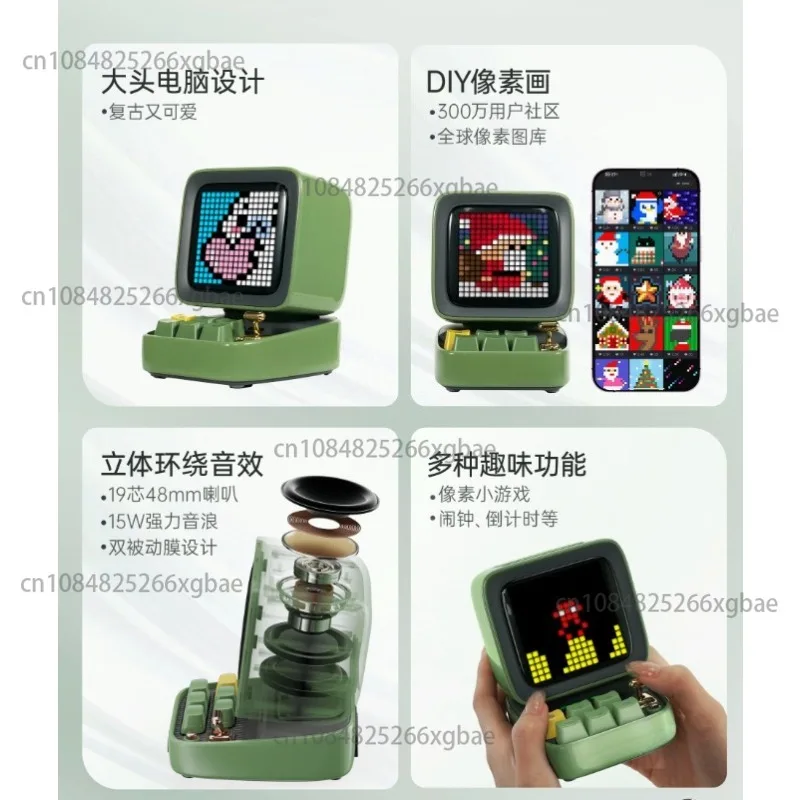 Pixel Portable Bluetooth Speaker Wireless Karaoke Microphone All In One Handheld Singing Audio Player