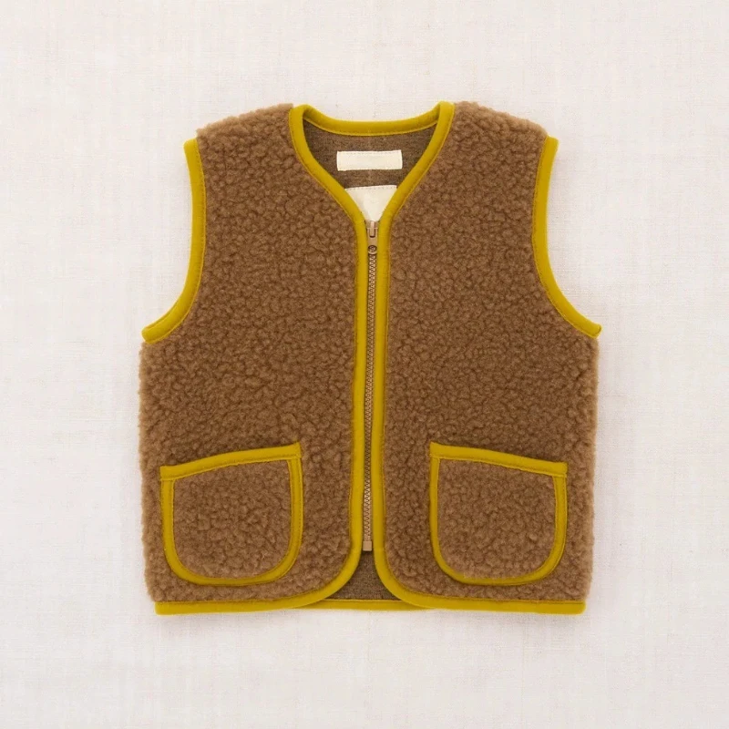 เสื้อกั๊กเด็กหญิงเด็กชาย ผ้าฟล - Toddler Boy Winter Fleece Jacket บทวิจารณ์และราคา