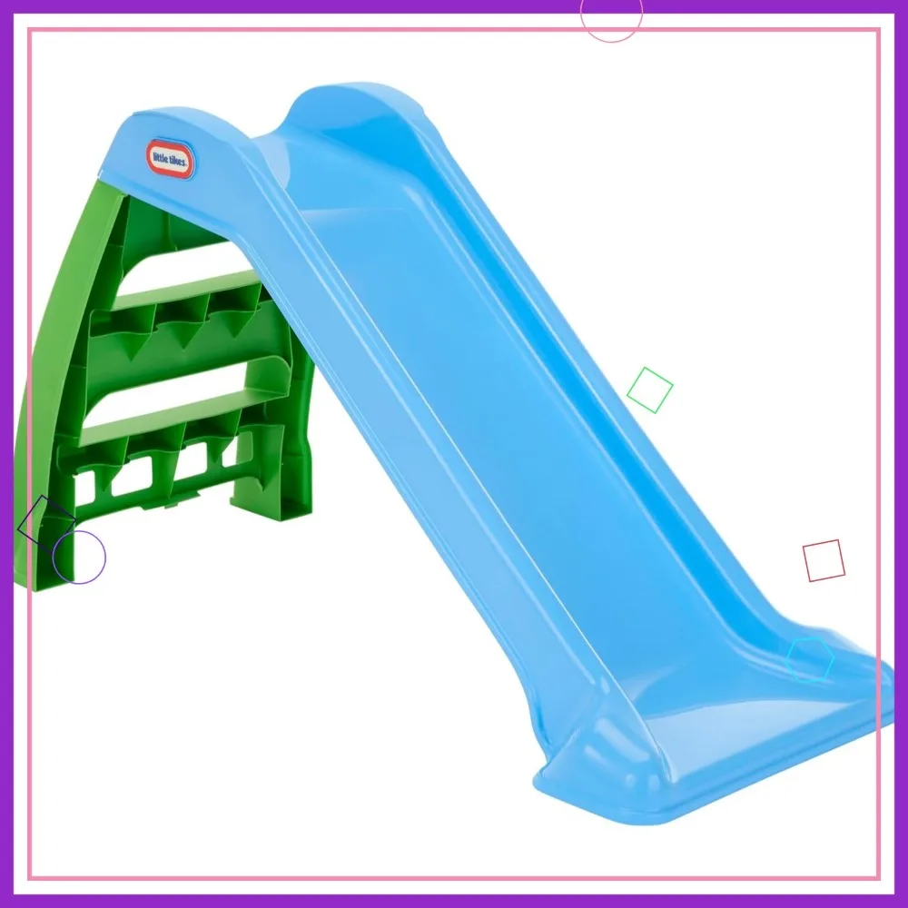 

Kids' Indoor Outdoor Play Slide with Easy Assembly and Compact Storage for Toddlers