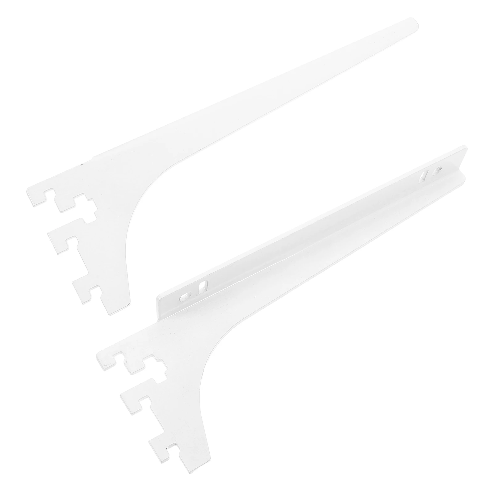 

1 Pair Sturdy Shelf Support Brackets For Curtain Mounting Systems Kitchen Closet Organization Pole Holder