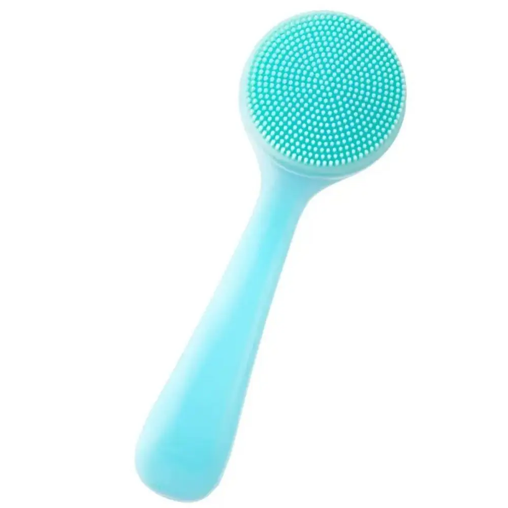 Silicone Facial Cleansing Brush Makeup Residues Removal Exfoliator Face Cleaning Scrubber Blue Pink Cleanser Face Wash Brush
