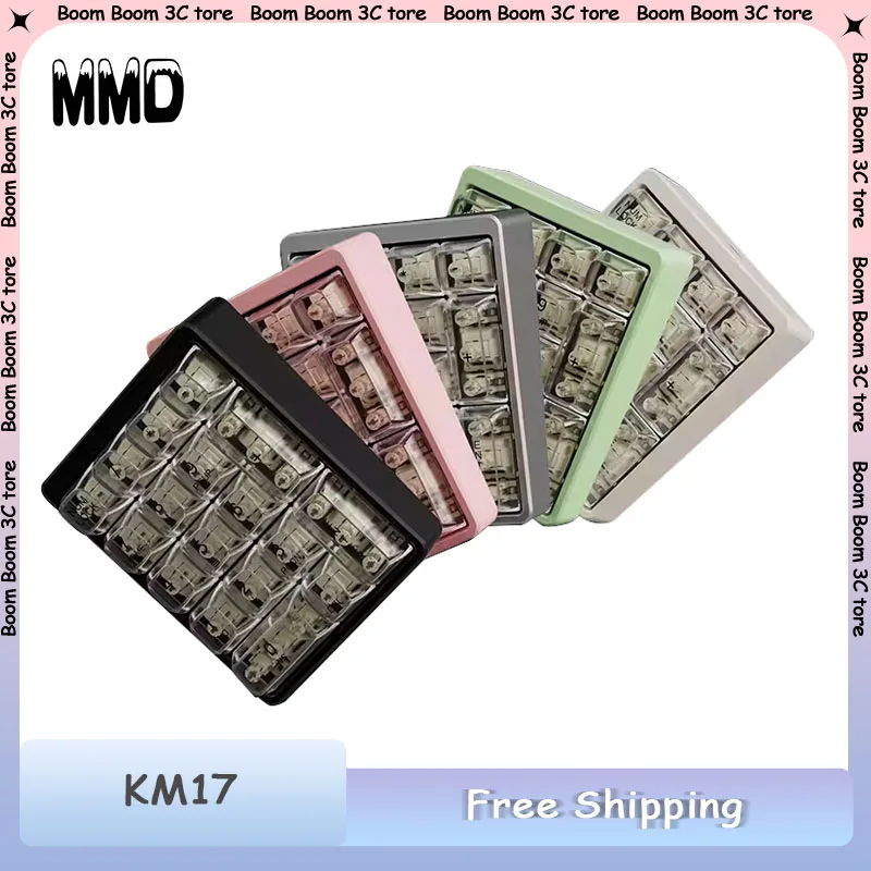 

MMD-KM17 Aluminum Alloy Numerical Mechanical VIA Small Keyboard Designer Full Key Custom C4D PS PR LOL Game Office Keyboard