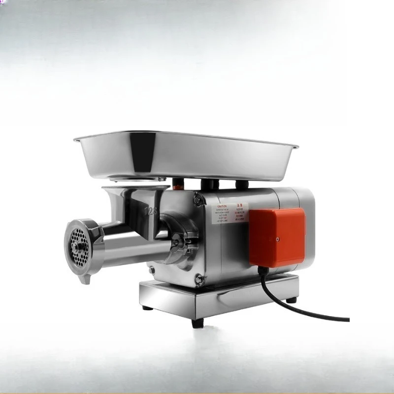 High-power commercial, meat grinder, electric stainless steel, ground meat filling for large butchers