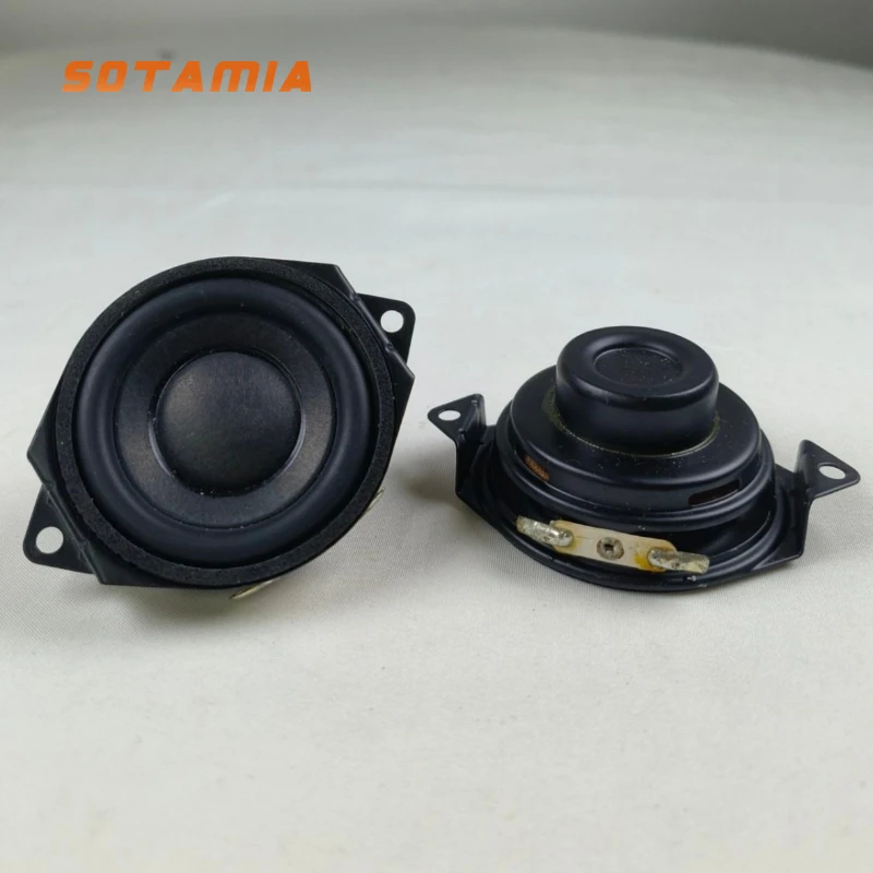 SOTAMIA 2 uds 2 pulgadas 52mm altavoz HIFI de Audio de rango completo 16 Ohm 15W bocina de esquina 18 núcleos altavoz DIY Altavoz Bluetooth portátil