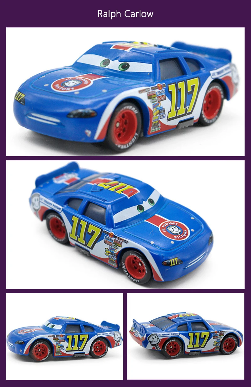 Spielzeugautos Piston Cup Racing Series Rennwagen McQueen Rusty Cornfuel Aiken Axler Chuck Armstrong Legierungs-Spielzeugauto Kindergeschenk – Detail 23