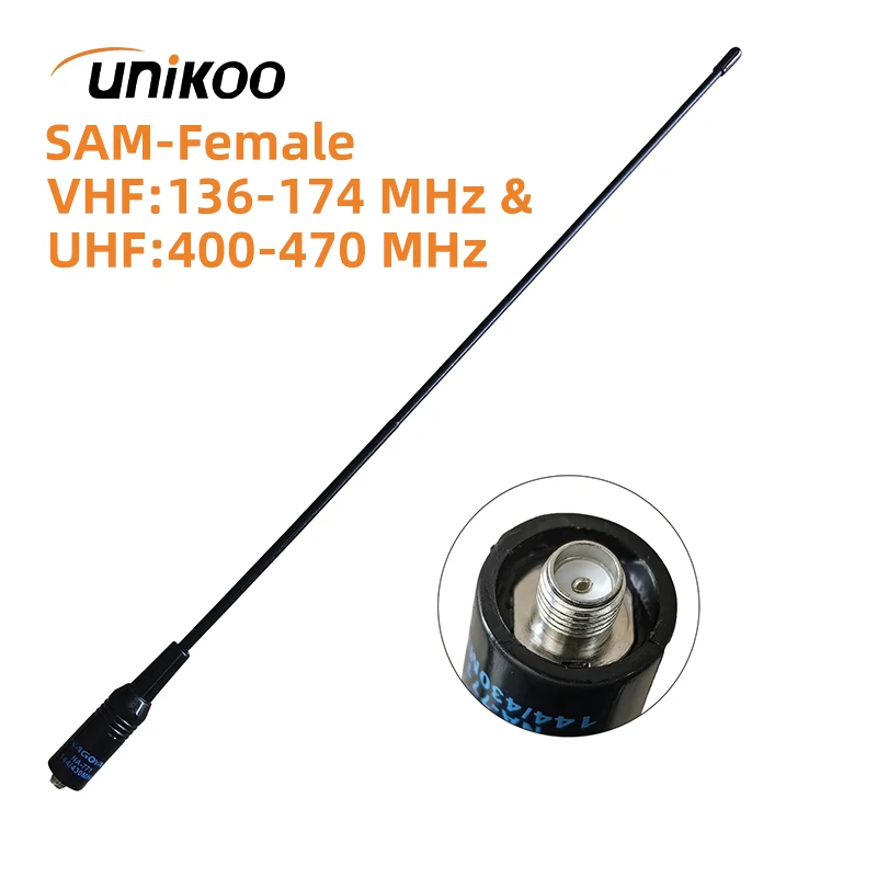 

NUIKOO NA-771 Walkie Talkie Accessories SMA-F VHF UHF Dual Band Walkie-Talkie Antenna for Baofeng UV 5R