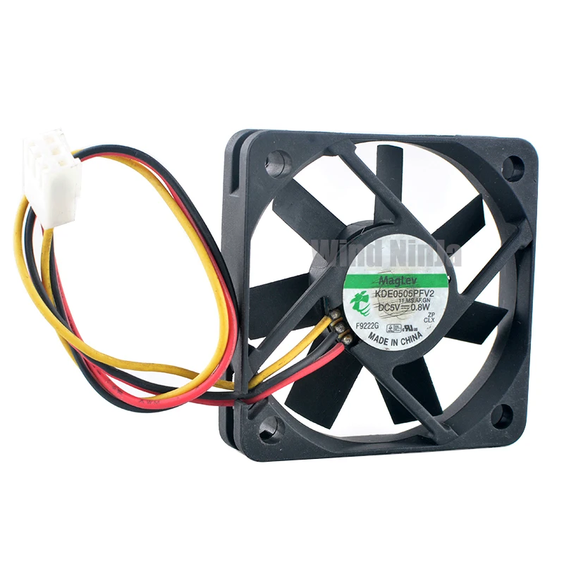 KDE0505PFV2 5cm 50mm fan 50x50x10mm DC5V 0.8W 3pin Axial fan cooling fan for switch power supply