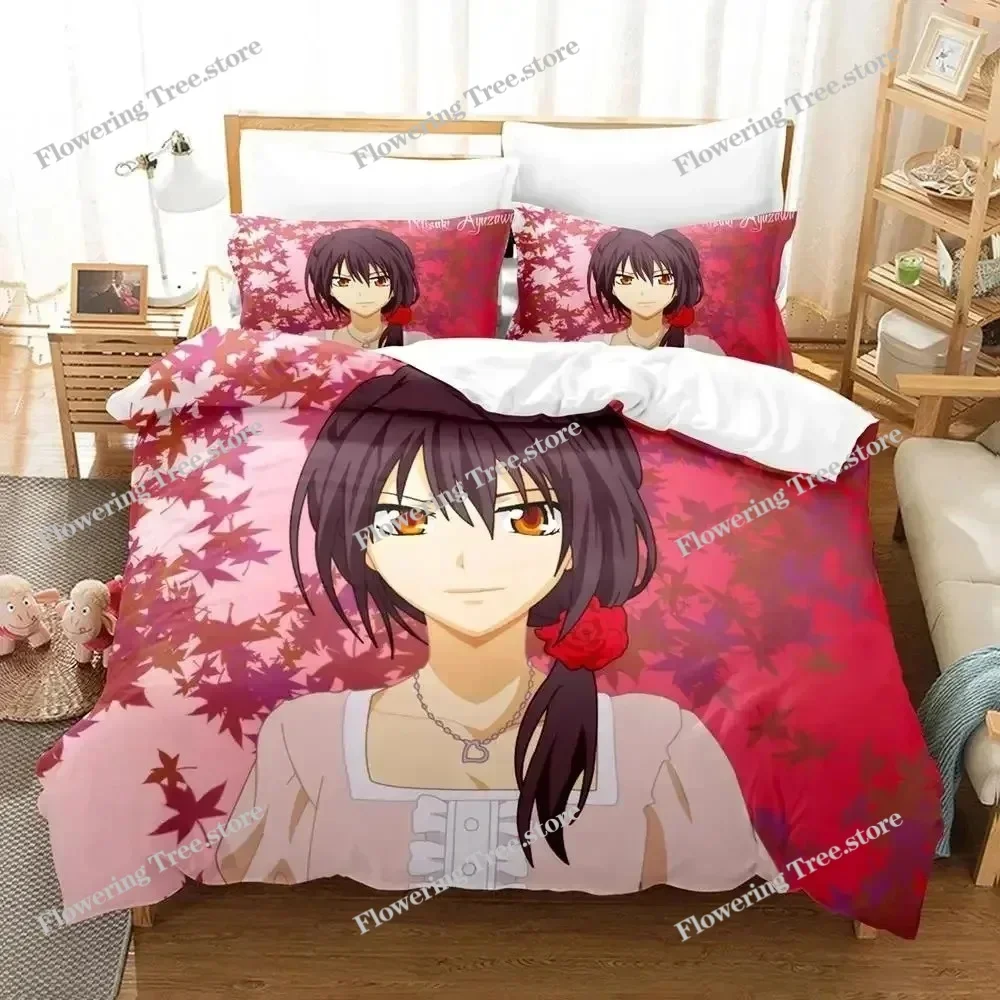 Anime Kaichou wa Maid-sama Usui Takumi Misaki Bedding Set Boys Girls Twin Queen Size Duvet Cover Pillowcase Bed Boys Adult
