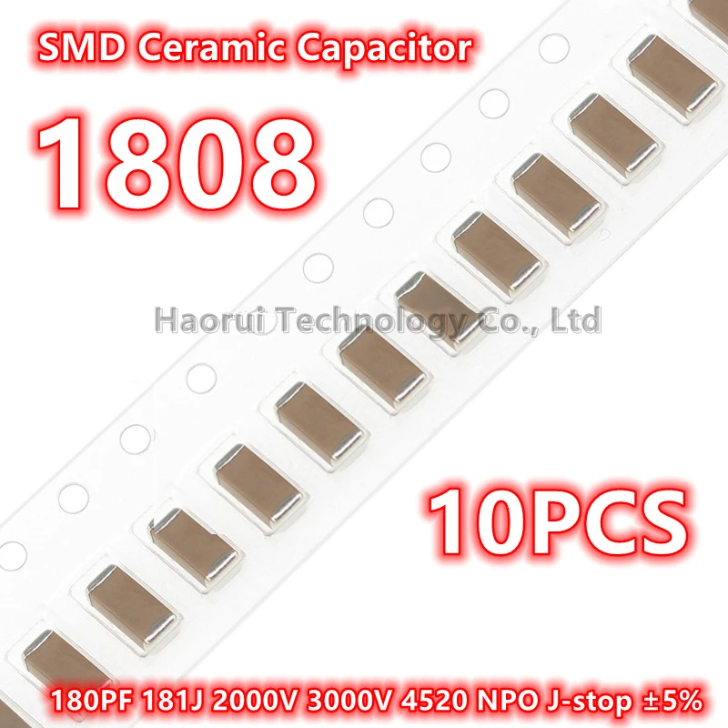 181J 1808 180PF ของแท้2000V 3000V 4520 NPO J-Stop ± 5% SMD ตัวเก็บประจุเซรามิก IC
