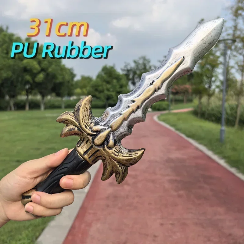 Couteau épée poignard 1:1 7 Styles 32cm, jeu de film, écailles de poisson Anime, modèle accessoire de Cosplay, arme en PU, cadeau de jeu de rôle frais