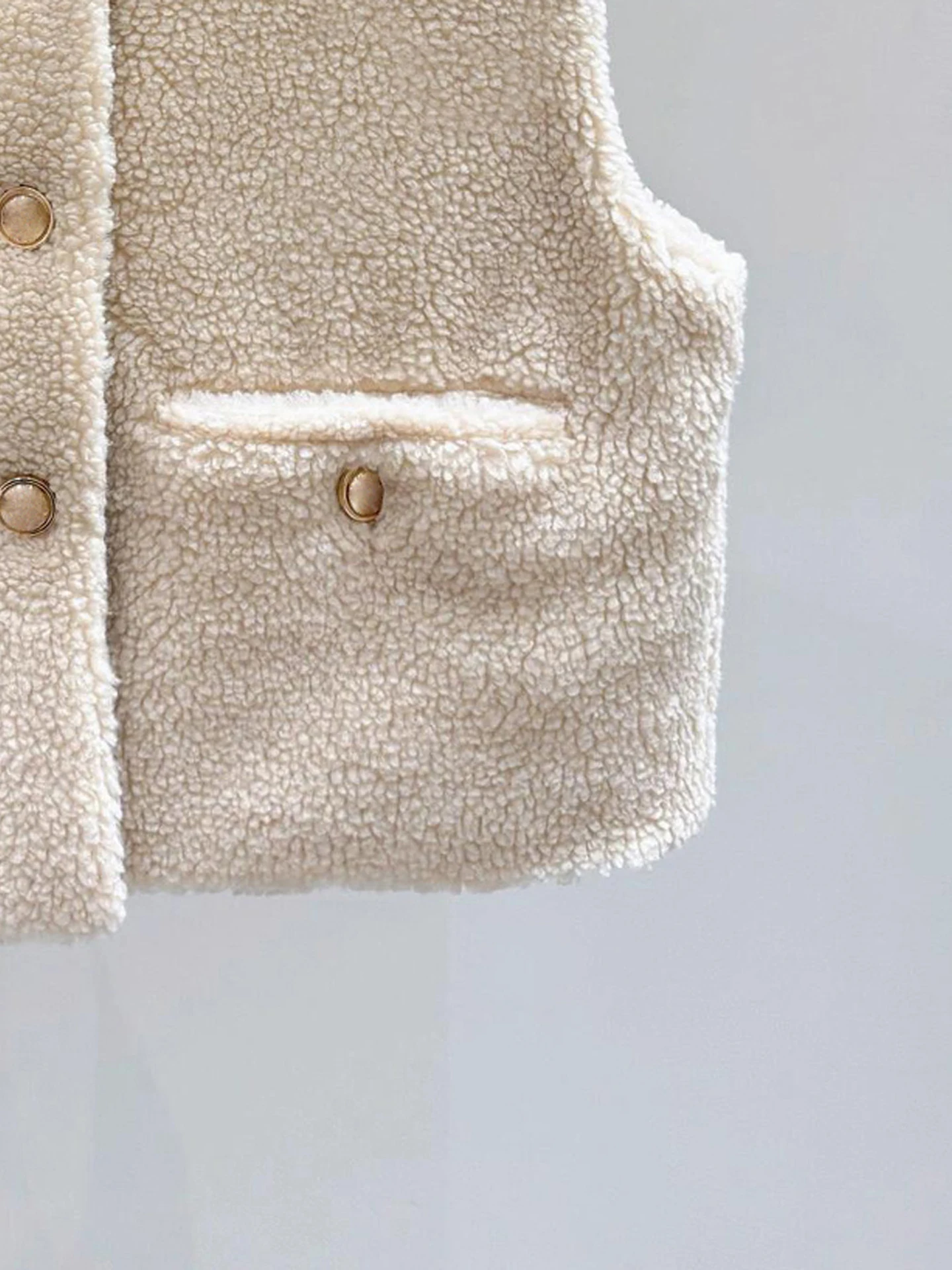 

M Home Nan You Высококачественный женский двусторонний жилет из меха ягненка Jaet Casual Sle Fem Commute Faion Осень Зима