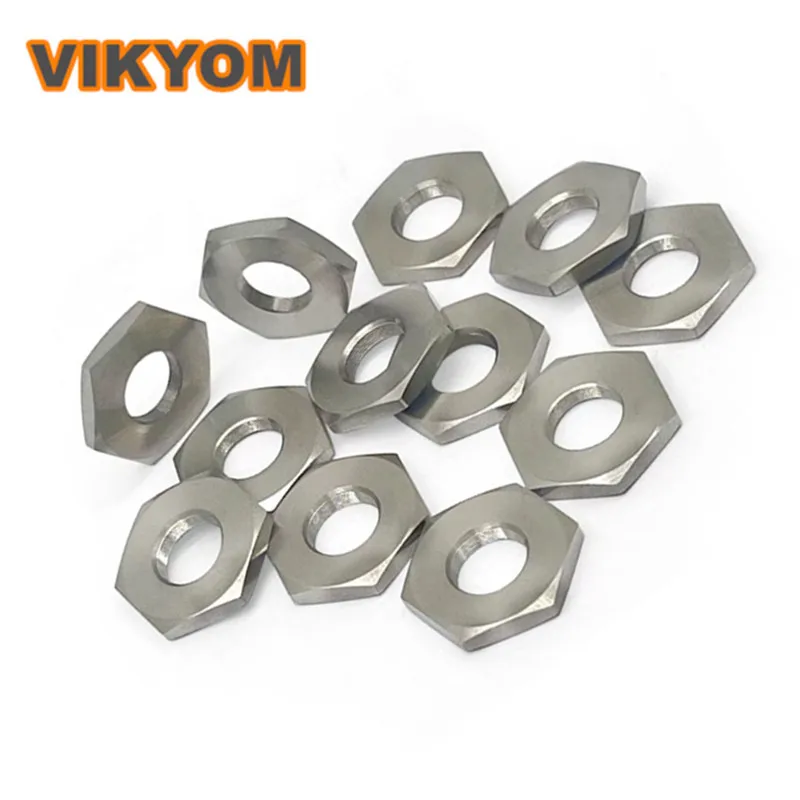 5 Pcs Stainless Steel Fine Tooth Lock Nuts Mirror Frame Adjustment Metric Inch Thread Standard Male Hex Fine Tooth Nuts