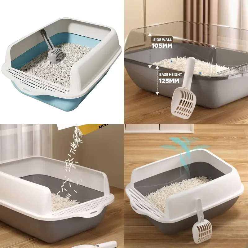 for Wholesale Large Plastic Cat Litter Box Pet Supplies