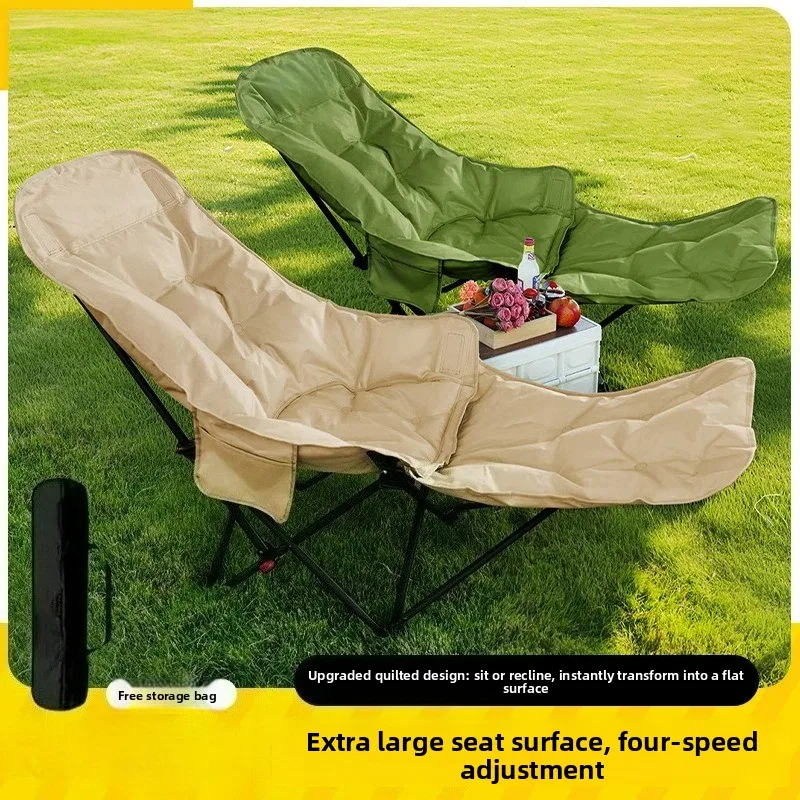 

Leisure Folding Chair Outdoor Nap Camping Picnicking Tourism with Cotton Portable Sturdy Durable Beach Chair Outdoor Furniture