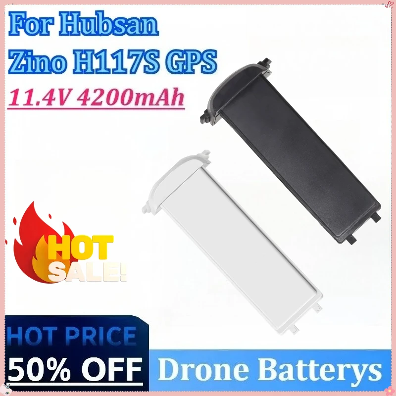 

New 11.4V 4200mAh Flight Battery for RC FPV Racing Camera for Hubsan H117S Zino Pro GPS RC Quadcopter Spare Parts Drone Batterys