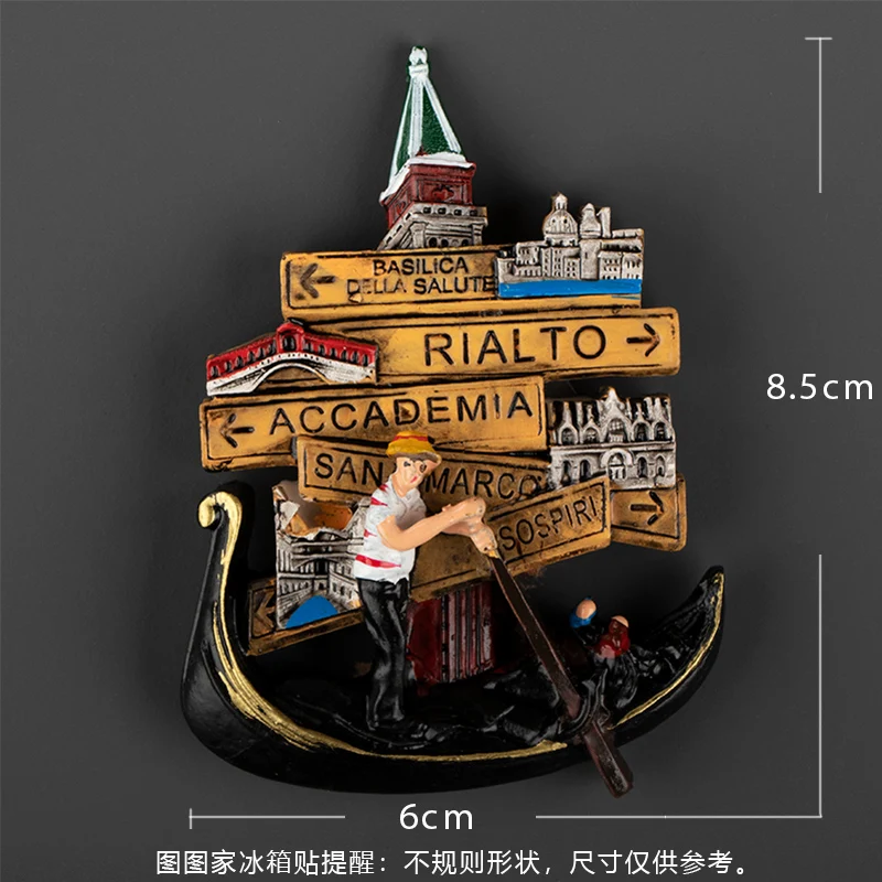 Europe Italy Rome Venice fridge magnets Refrigerator Stickers 3D Magnetic Stickers Italian Tourism Souvenir Collection Gifts