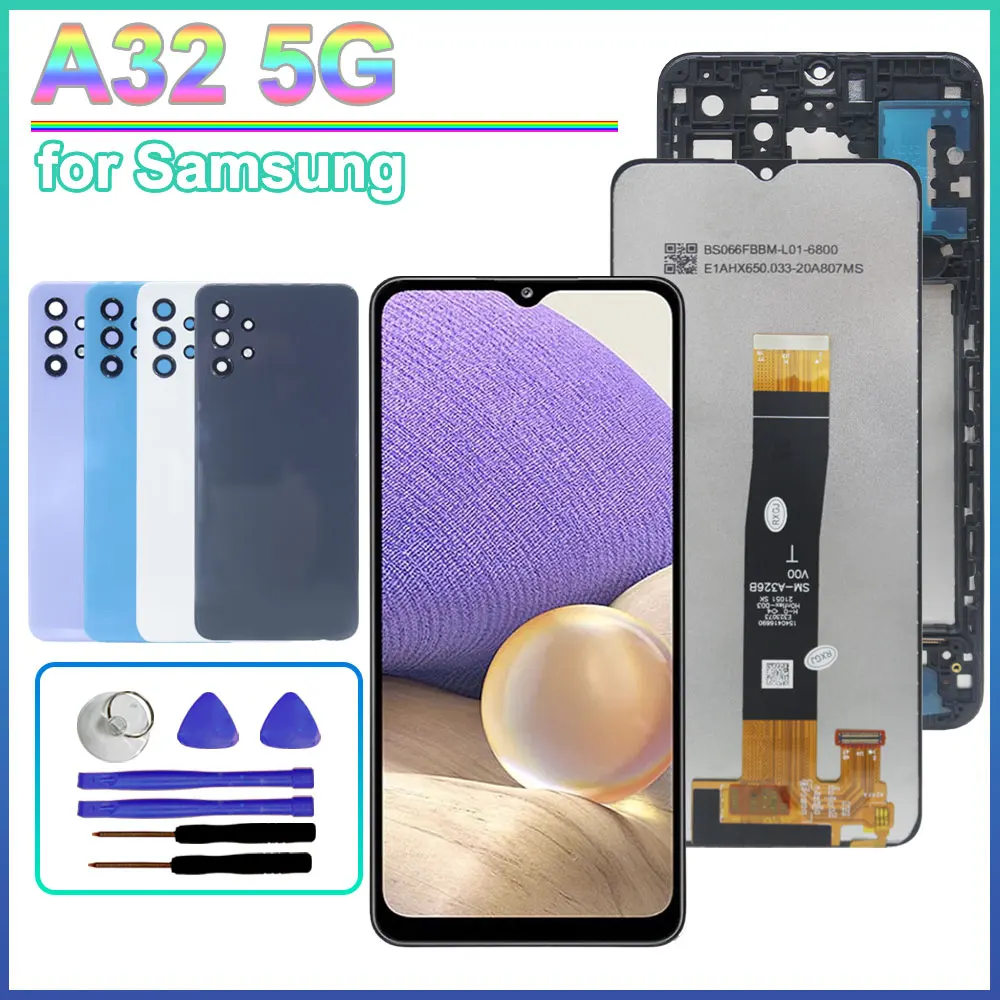New LCD for Samsung Galaxy A32 5G LCD Display Touch Screen Digitizer Assembly for Samsung A32 5G A326 Mobile Phone LCD Screen