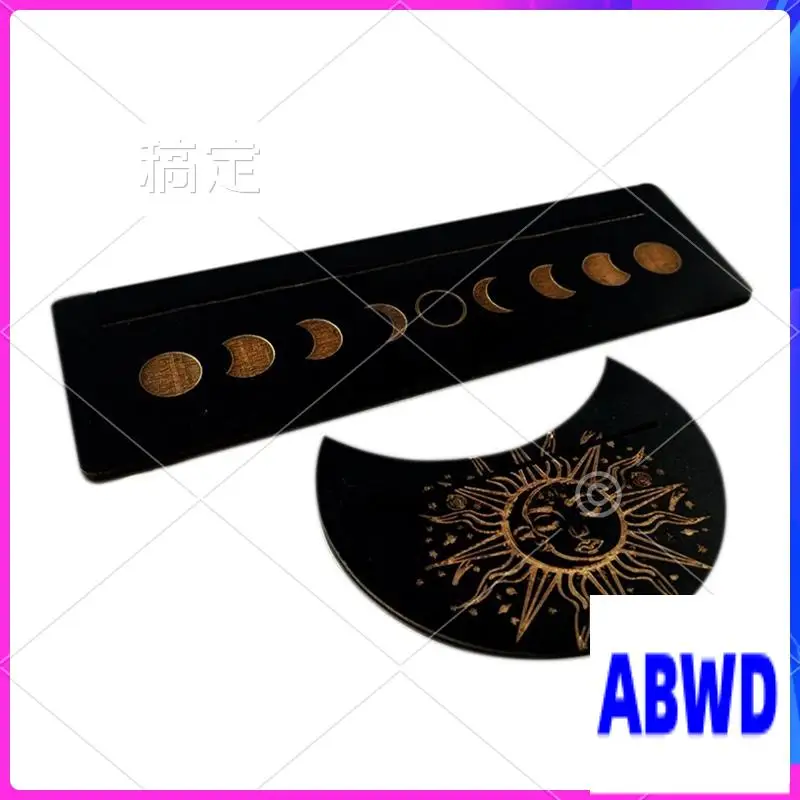 

Деревянная подставка в форме WD-Moon, подставка для карты Таро, деревянный базовый кронштейн, прямоугольная подставка для дисплея