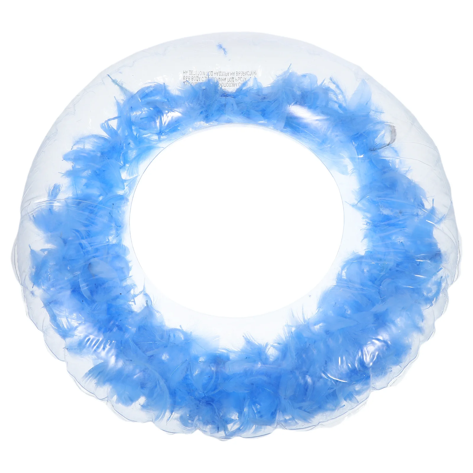 

Thickened PVC Swimming Ring Transparent Inflatable Swim Ring Water Floating Relax Pool Accessory for Adults Man Woman